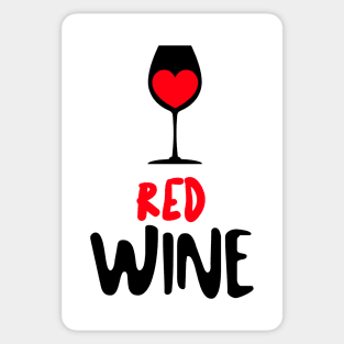 RED Wine Glass Sticker